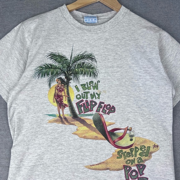 Caribbean Tops - Vintage 1996 Caribbean Soul Shirt Margaritaville "Blew Out My Flip Flop" Size M